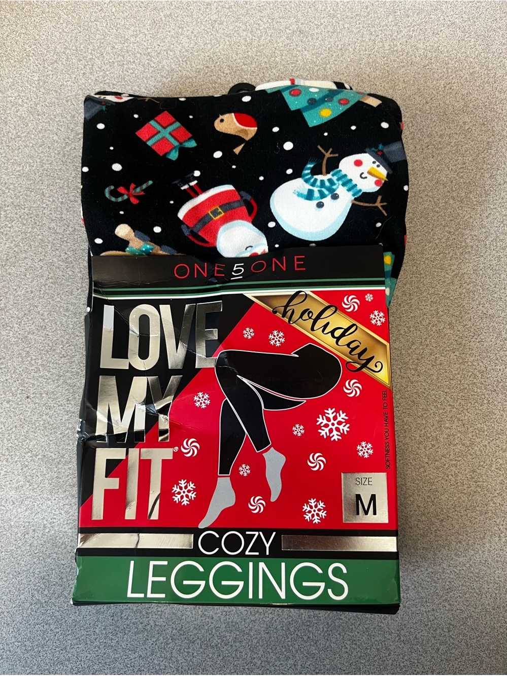 NWT ONE5ONE Holiday Leggings Size Medium